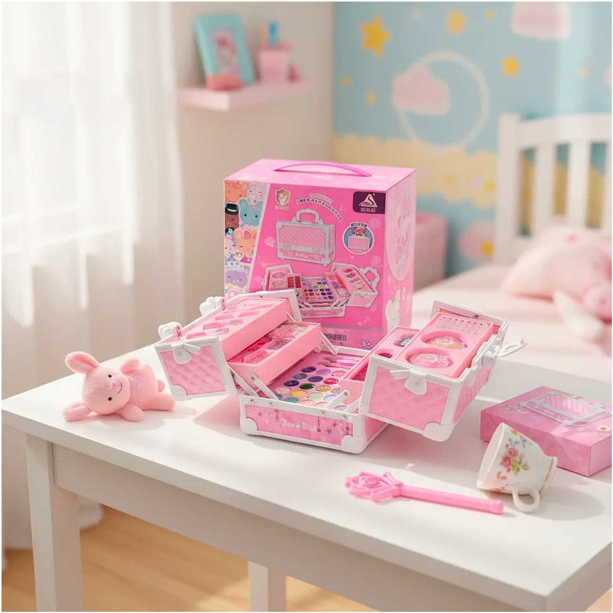GENERICO - Maletín organizador Tipo Joyero -Maquillaje Cosméticos 41pz Juguete