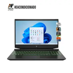 HP - Notebook Pavilion Gaming I5 10th 16GB 256GB GTX1650 - Win11+Office - Reacondicionado Profesional