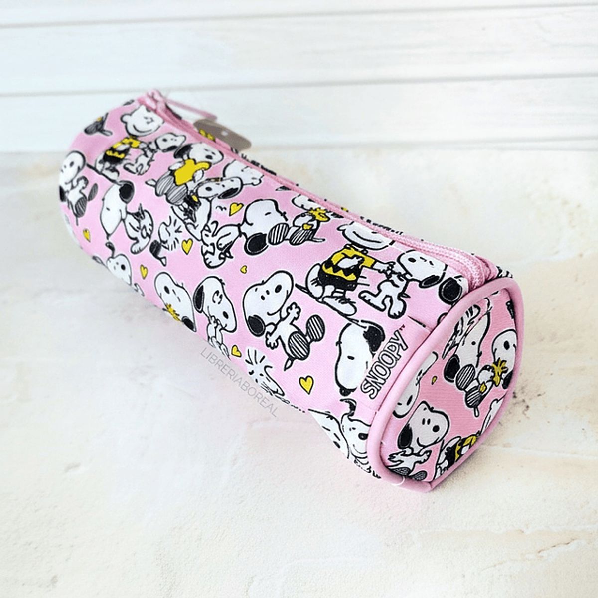 MOOVING - ESTUCHE ESCOLAR MY TUBE MOOVING SNOOPY ROSADO