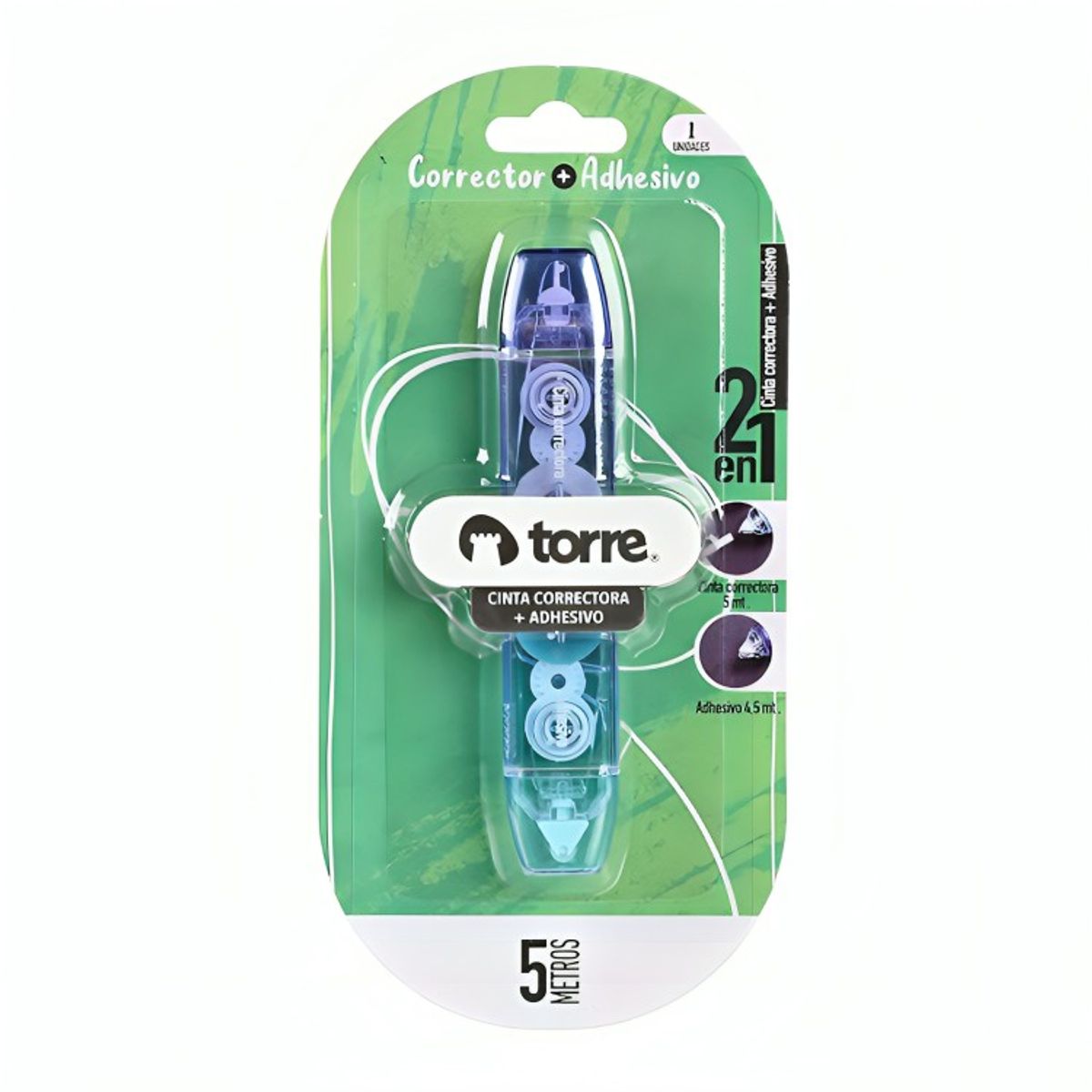 TORRE - Pack 3 Cinta Correctora + Adhesivo  Torre