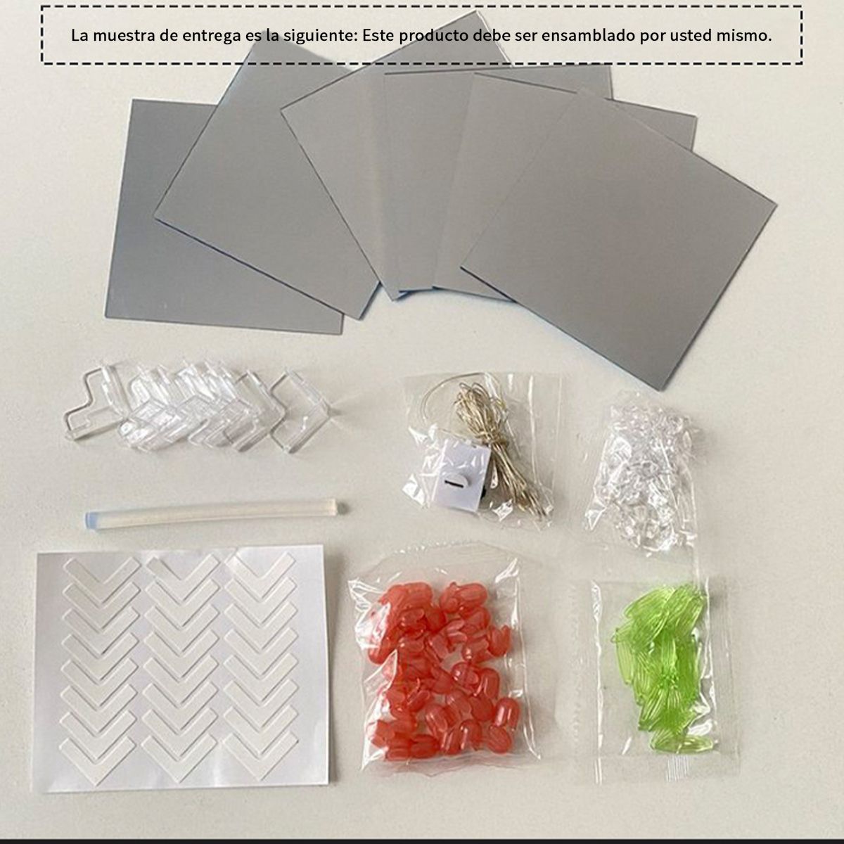 KINDA NICE - Lampara Tulipanes Eternos Cubo De Tulipanes Espejo Tulipanes Azul