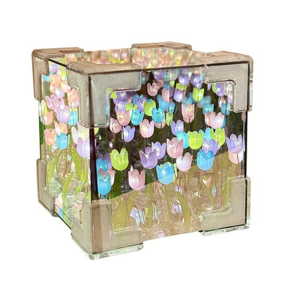 KINDA NICE - Lampara Tulipanes Eternos Cubo De Tulipanes Espejo Tulipanes
