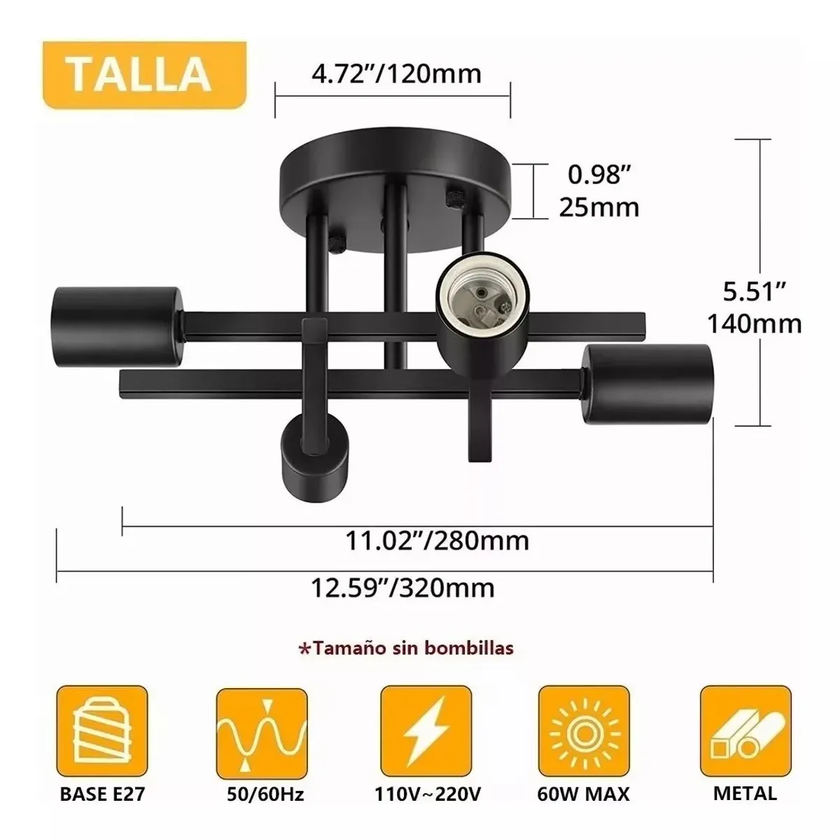 Lámparas De Techo Para Sala Colgantes Modernas Decorativas, marca TNAKIEX - Foto 2