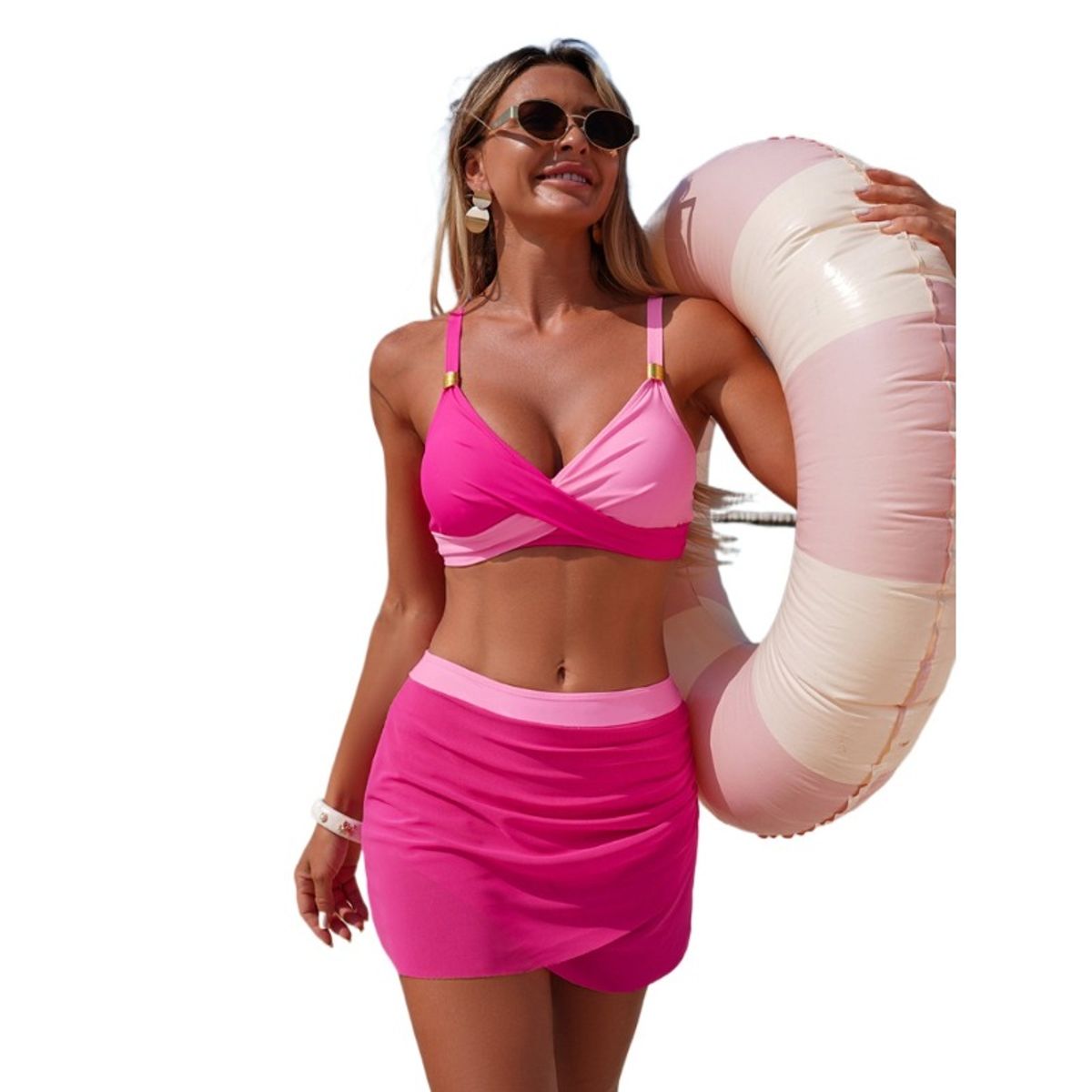 TIOZONEY - Bañador de dos piezas para mujer