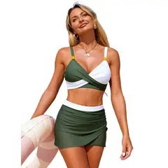 TIOZONEY - Bañador de dos piezas para mujer