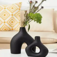 U BUY - Set 2 Floreros Cerámica Adornos