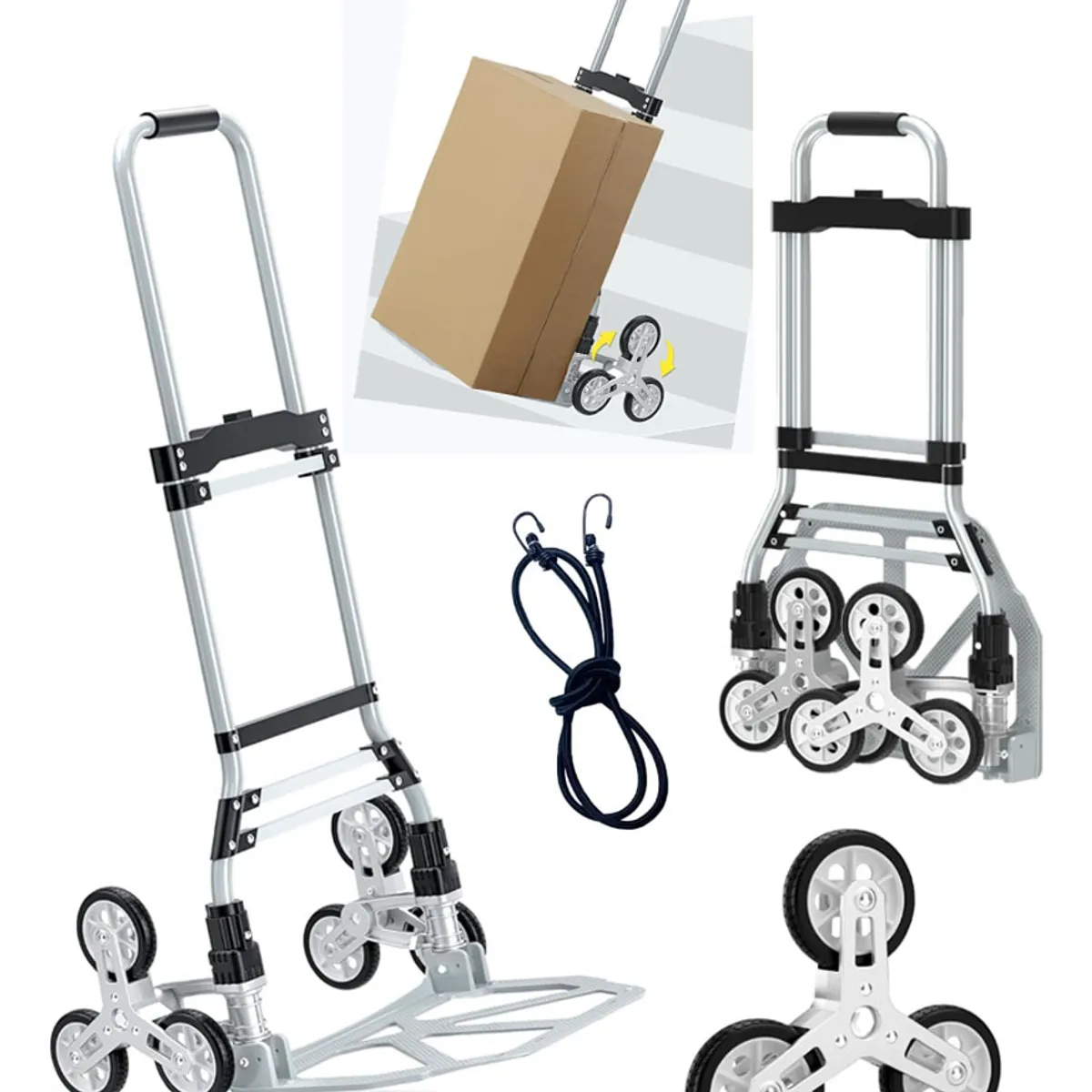 EVERSO - Carro Plegable De Carga Yegua 100 Kg Para Escaleras Multius