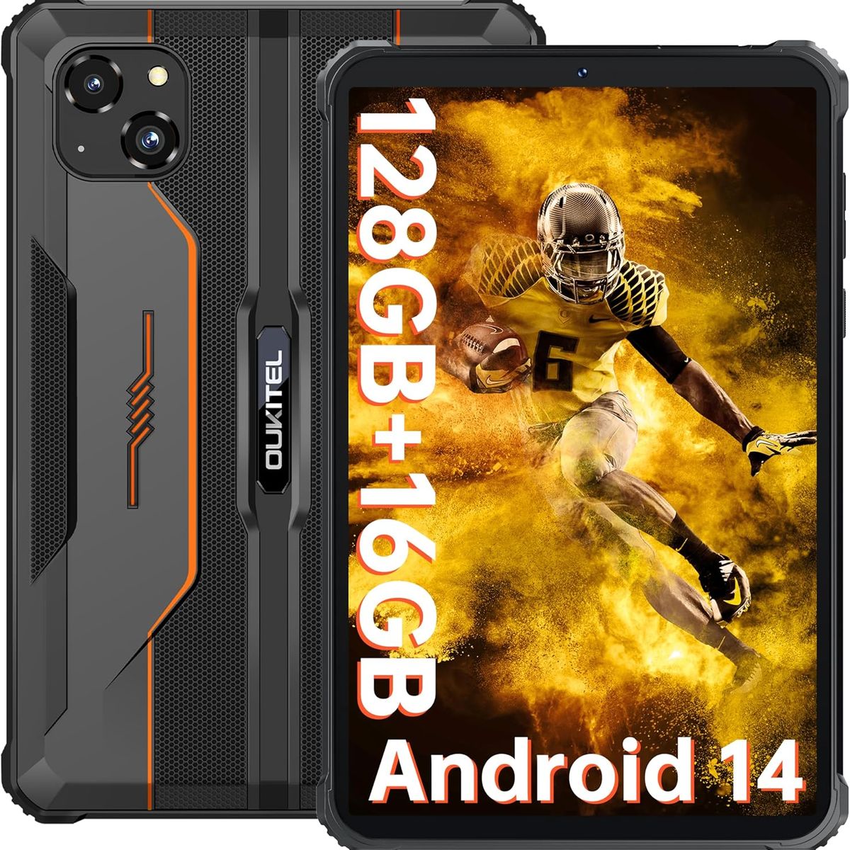 OUKITEL - OUKITEL RT3 PRO Tableta 16GB+128GB 8 pulgadas-Naranja