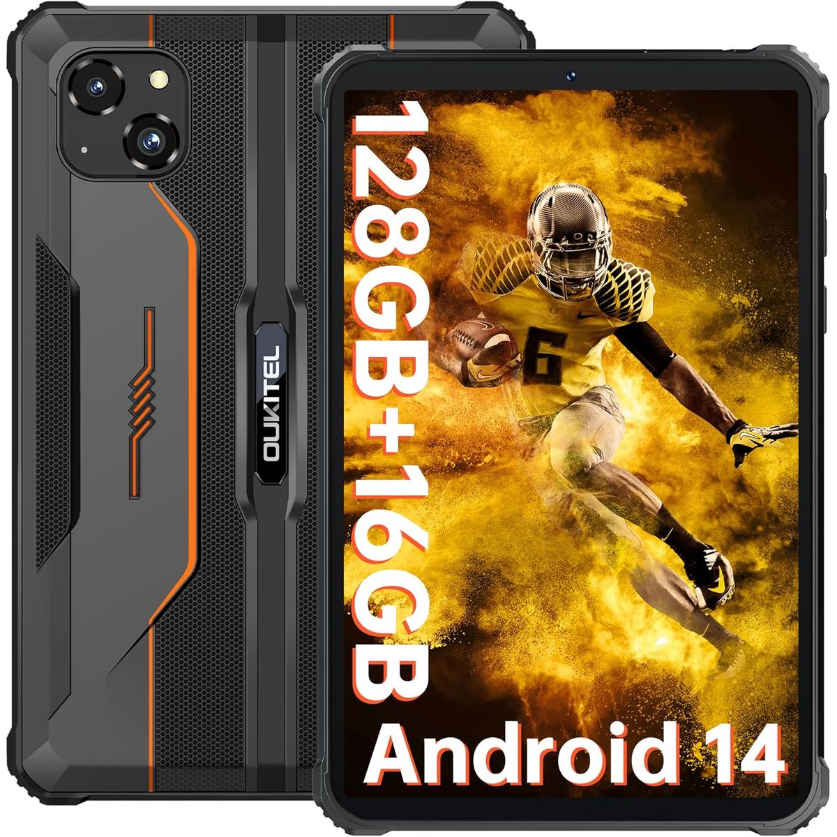 OUKITEL - OUKITEL RT3 PRO Tableta 16GB+128GB 8 pulgadas-Naranja