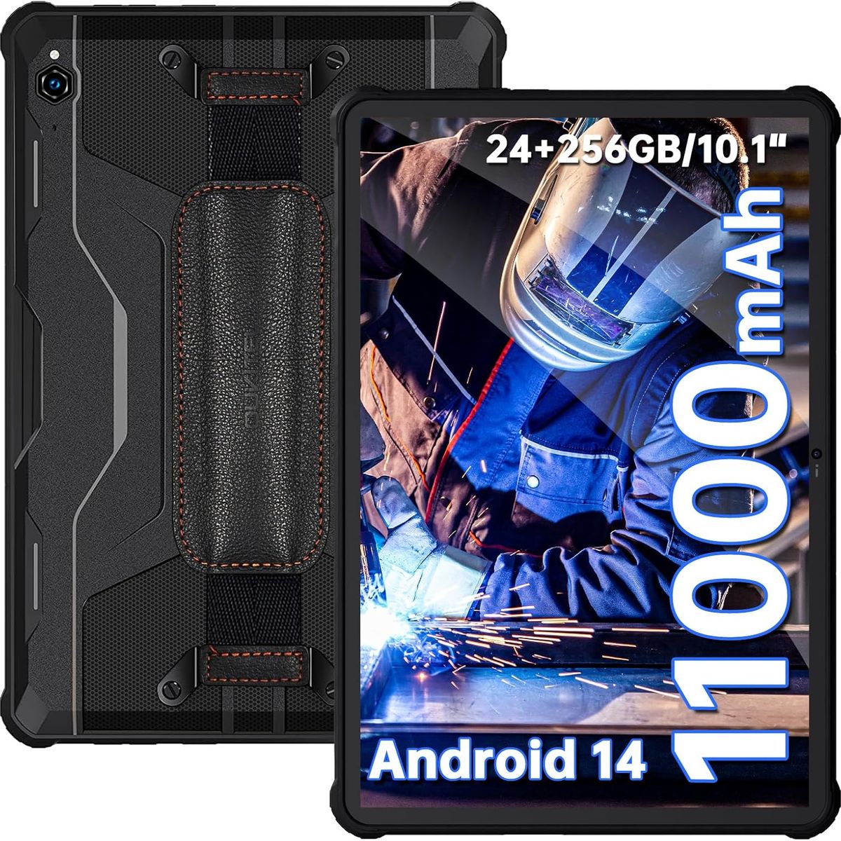 OUKITEL - OUKITEL RT9 Tableta 24GB+256GB 11000mAh 10.1 pulgadas-Negro