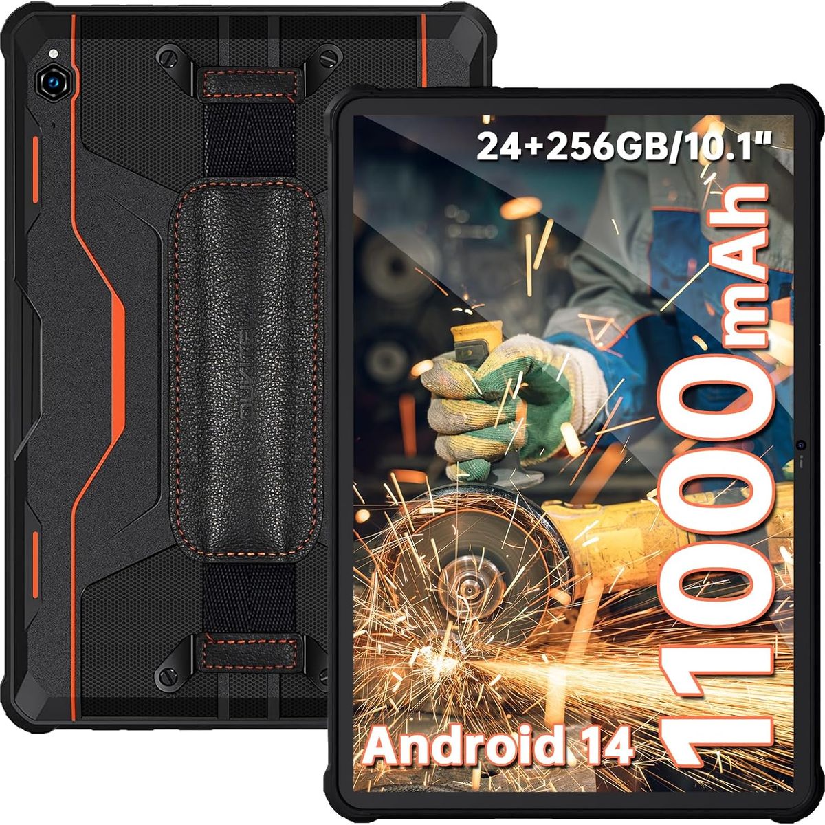 OUKITEL - OUKITEL RT9 Tableta 24GB+256GB 11000mAh 10.1 pulgadas-Naranja