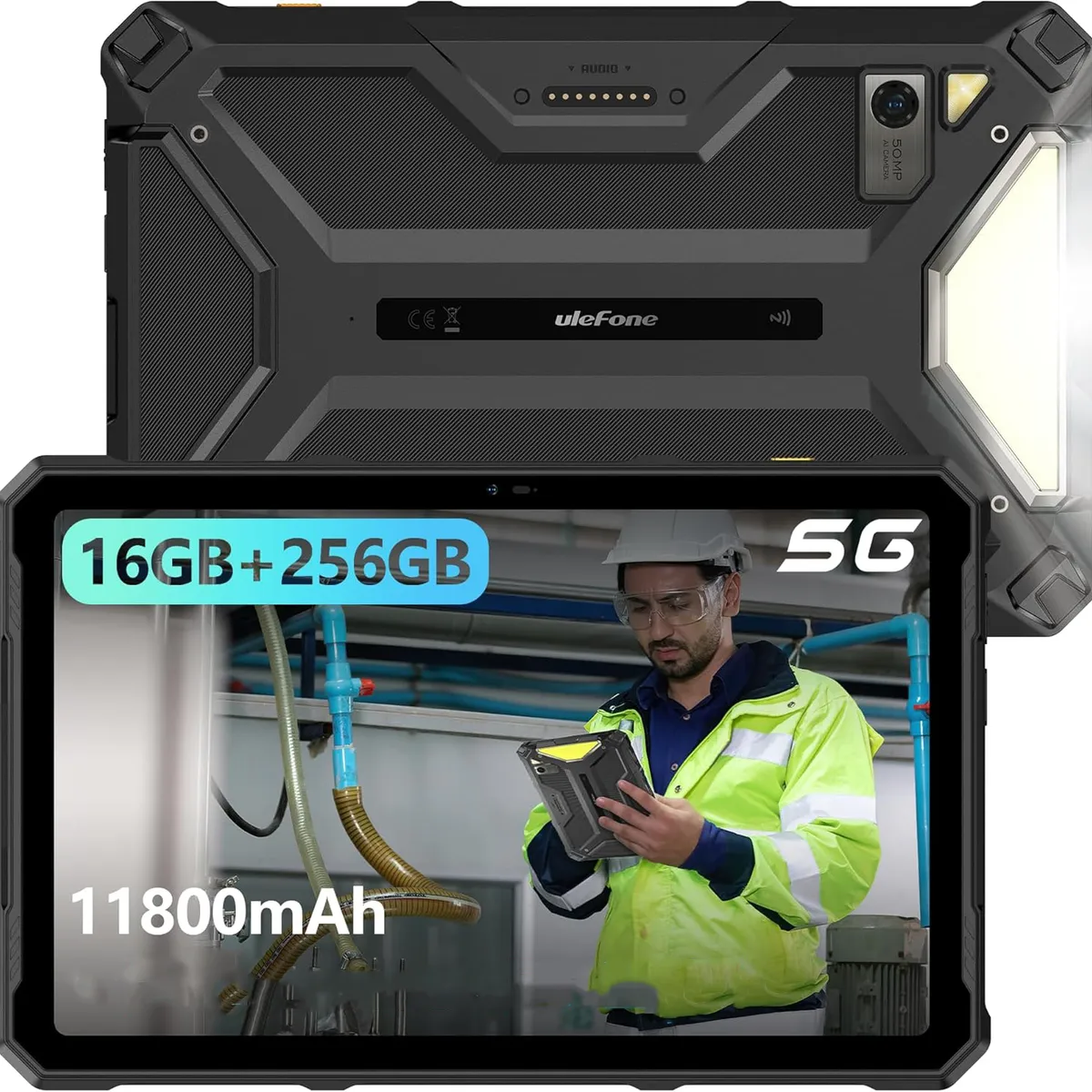 ULEFONE - Ulefone Armor Pad 4 Ultra Tableta 5G 16GB+256GB-Negro