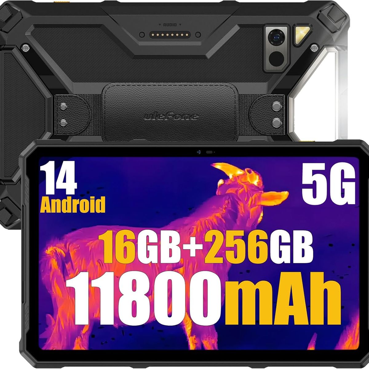 ULEFONE - Ulefone Armor Pad 4 Ultra Tableta 5G 16GB+256GB-Negro