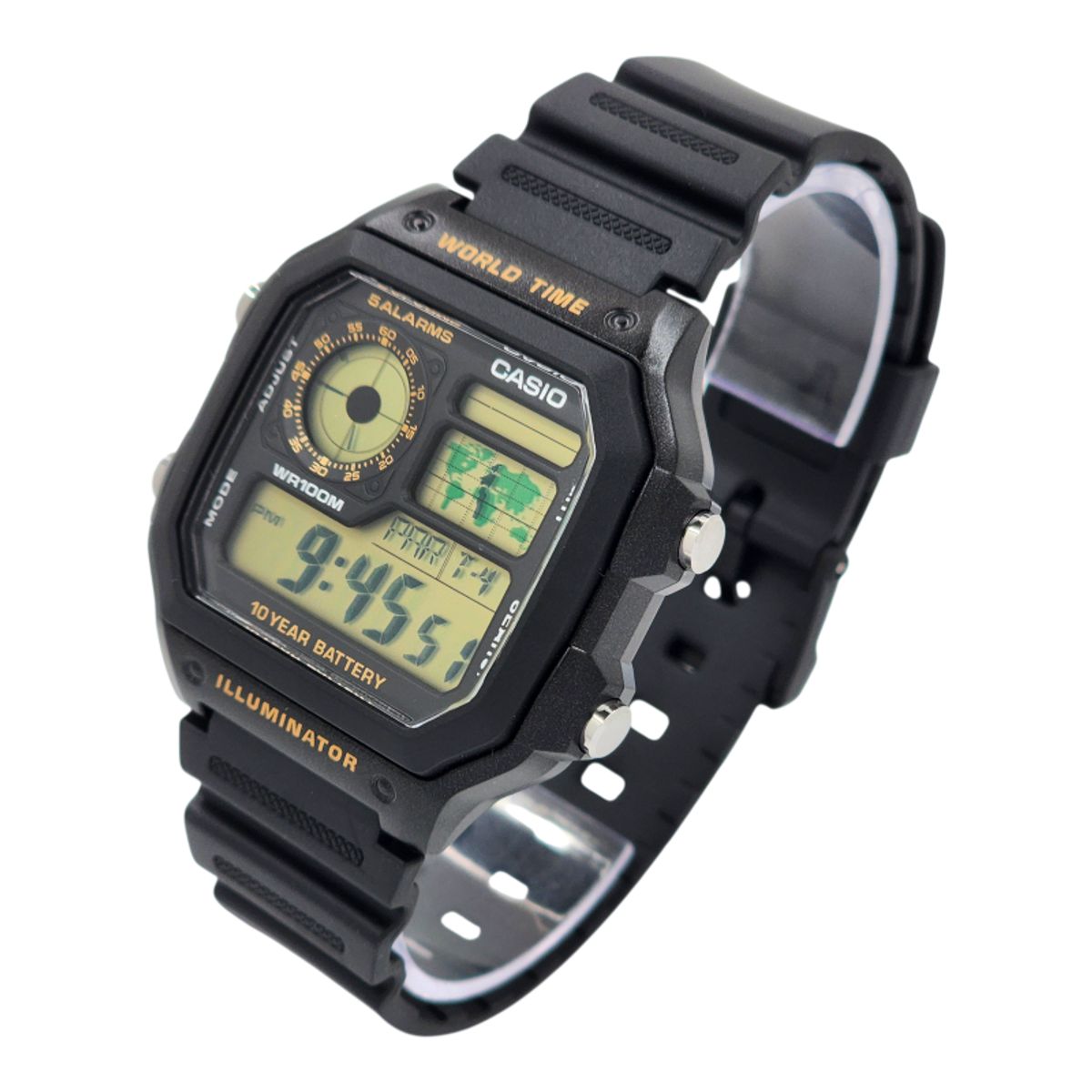 CASIO - Reloj Casio caballero AE-1200WH-1BV correa resina negro