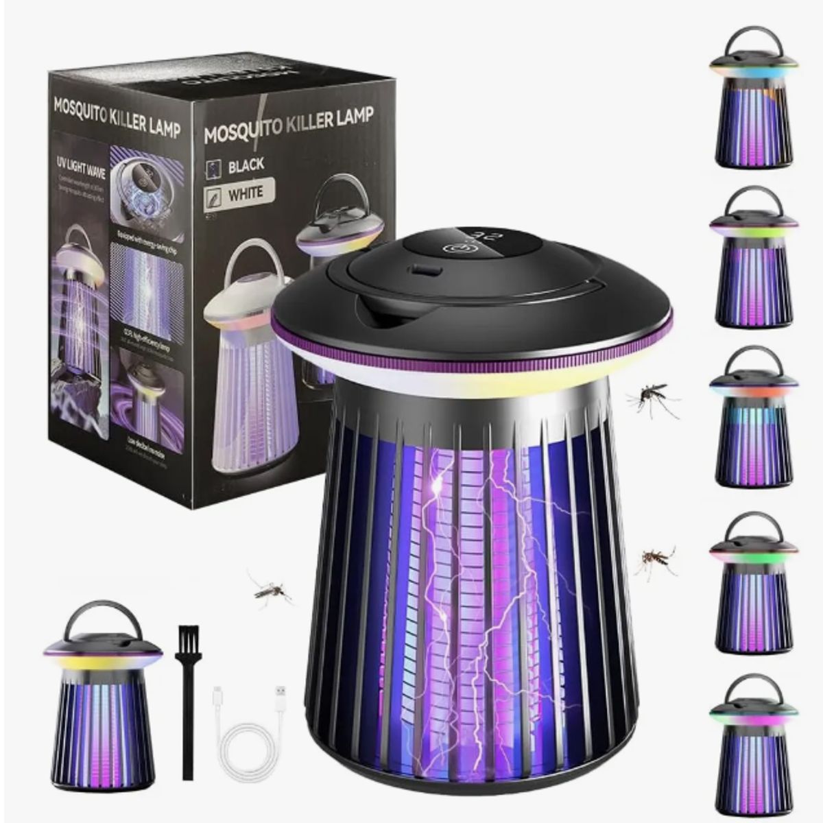 IRM - Lámpara Antimosquitos Recargable USB Negra