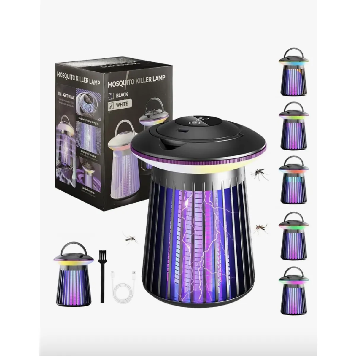 IRM - Lámpara Antimosquitos Recargable USB Negra