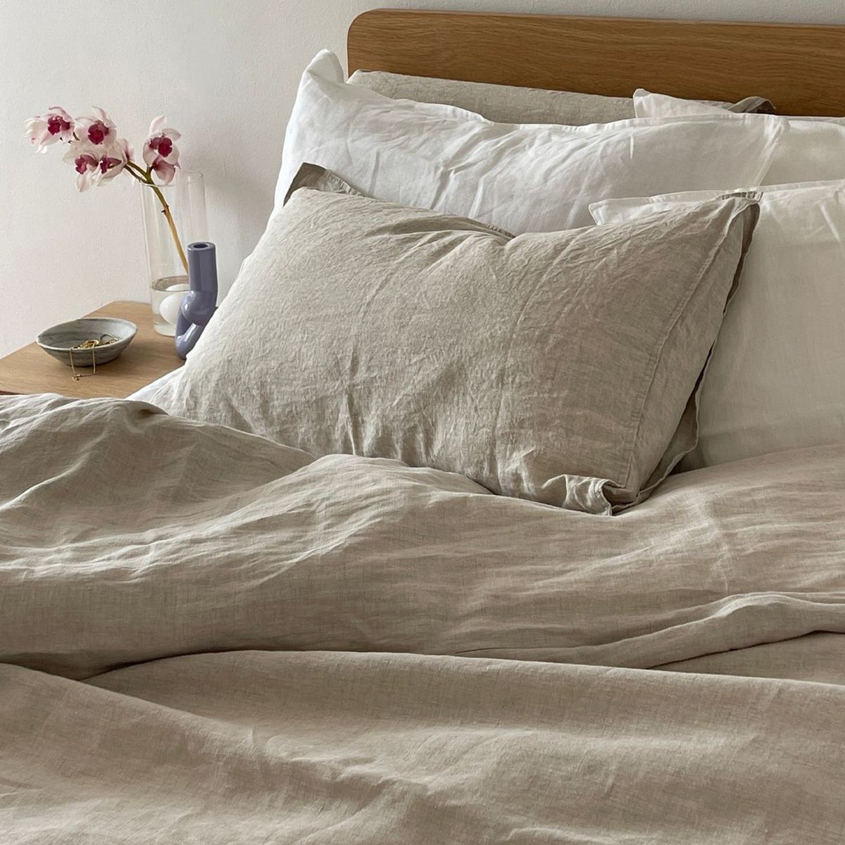 TEXTURA INTERIORS - Funda Plumón Linlov 220x220 Beige (Cama 1,5 Plazas) Textura Interiors