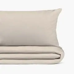 TEXTURA INTERIORS - Funda Plumón Linlov 220x240 Beige (Cama 2 Plazas o Queen)