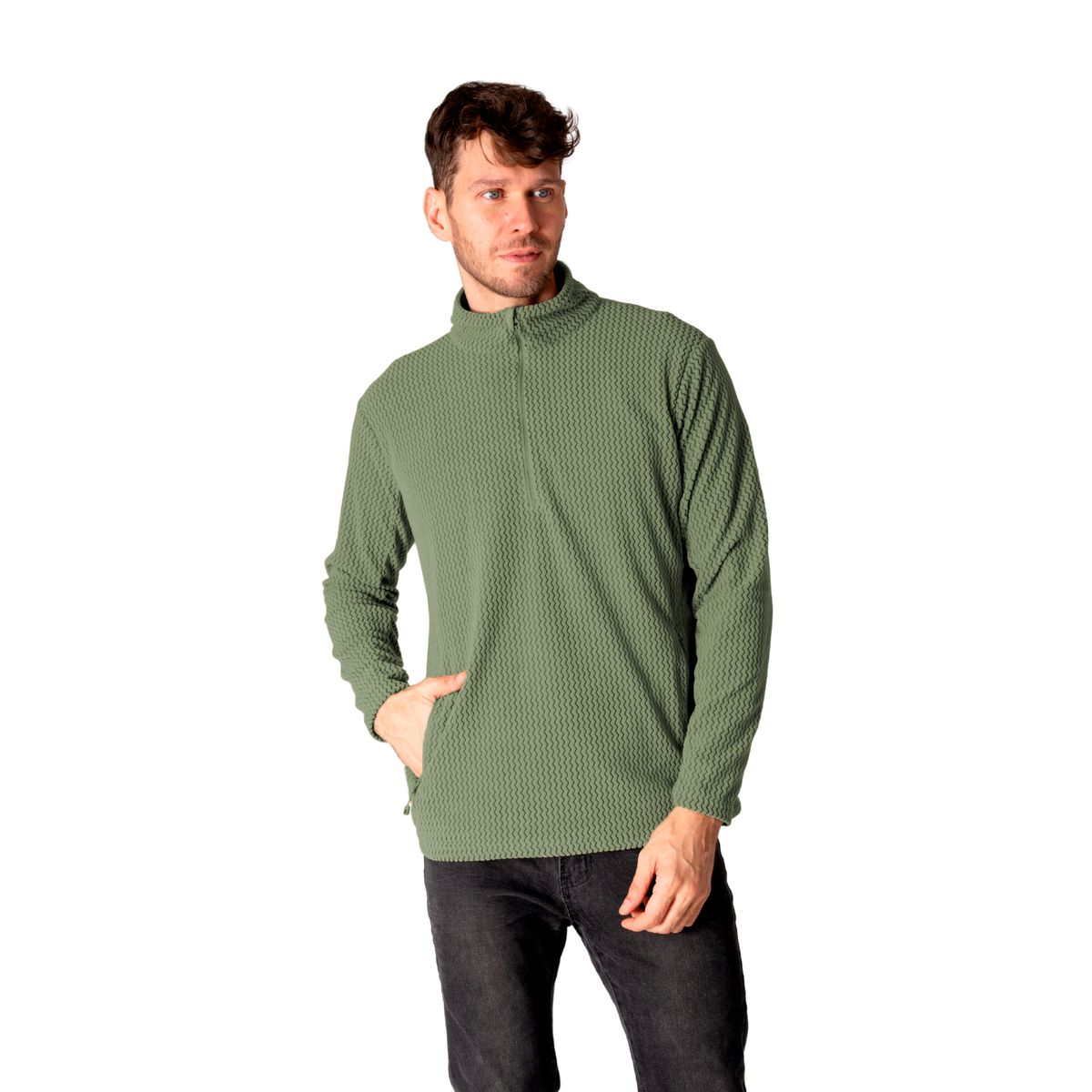 LENGA - Polar Pullover Hombre Polar Light-trail Pangue Lenga