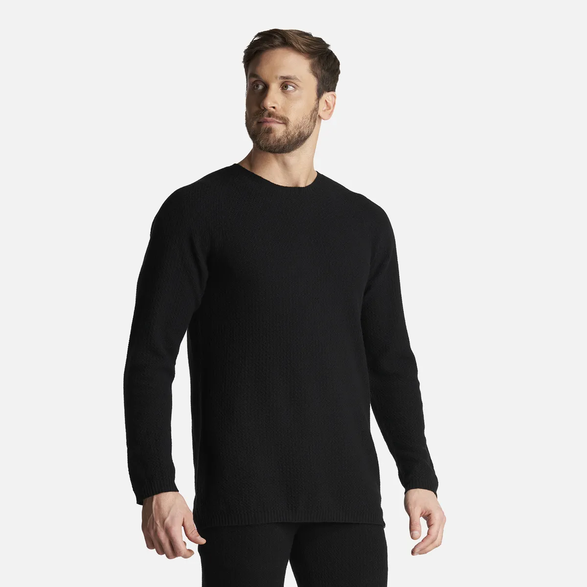 LIPPI - Primera Capa Hombre Skintec Merino Top Negro Lippi