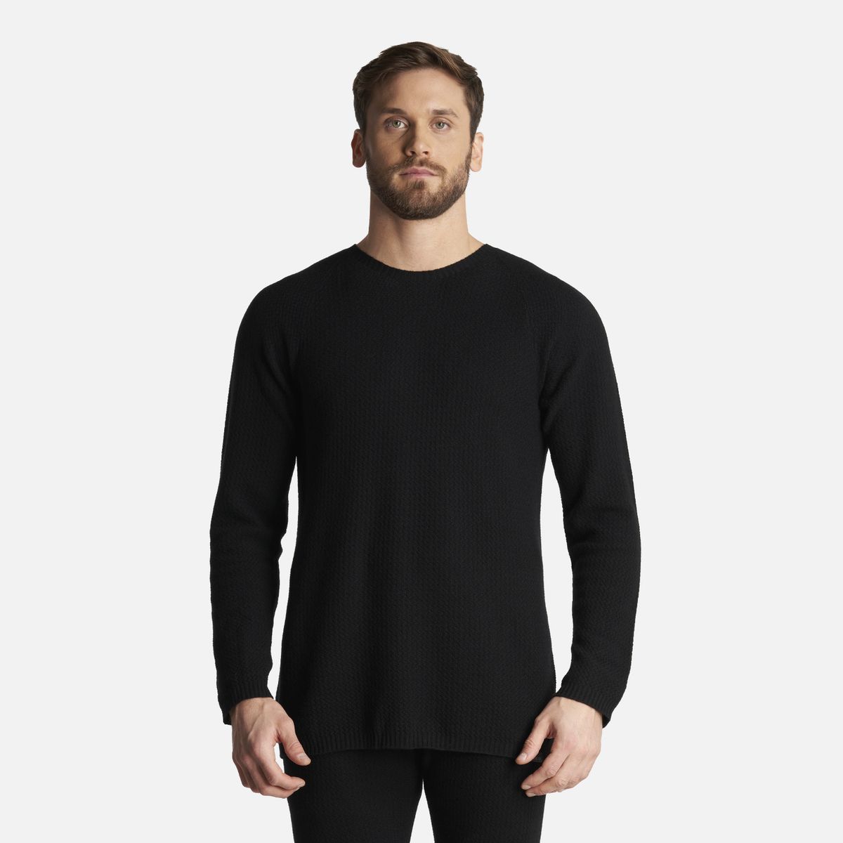 LIPPI - Primera Capa Hombre Skintec Merino Top Negro Lippi