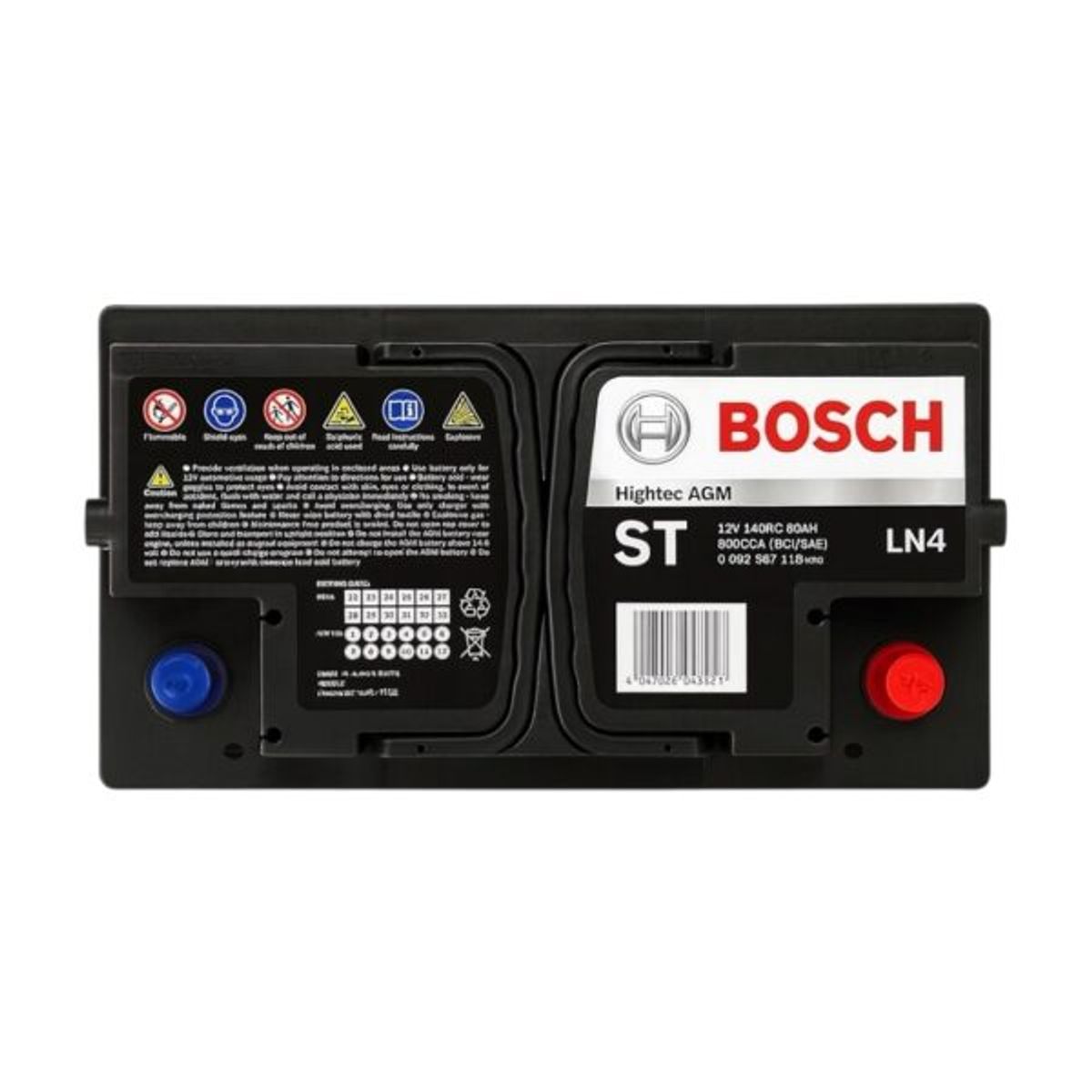 BOSCH - Batería Agm 80ah 800cca Positivo Derecho LN4