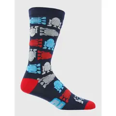 HUSH PUPPIES - Calcetin Algodón Hombre H R2-D2 Azul
