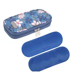 GENERICO - Bolso Estuche Cooler Refrigerante Portatil De Viaje Insulina Tela Flores