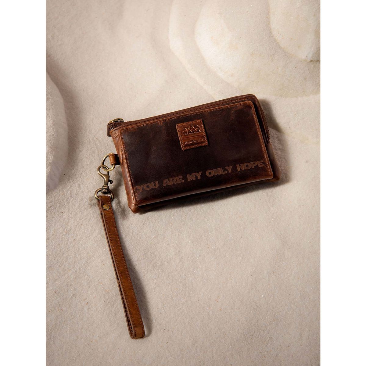 HUSH PUPPIES - Billetera Cuero Hombre Sw Leia Wallet Café HUSH PUPPIES