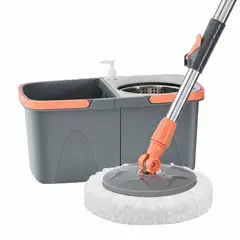 GENERICO - Mopa Trapeador Giratorio 360° Centrifugadora Doble Rueda