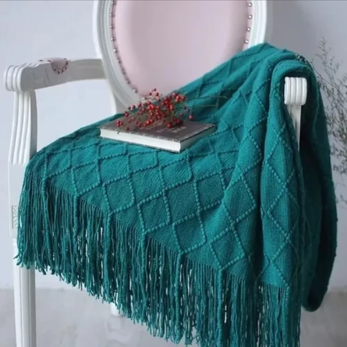 OKAY - Manta Decorativa Tejida Para Sillon Piecera Cama
