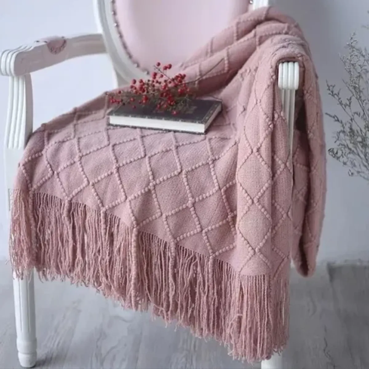 OKAY - Manta Decorativa Tejida Para Sillon Piecera Cama