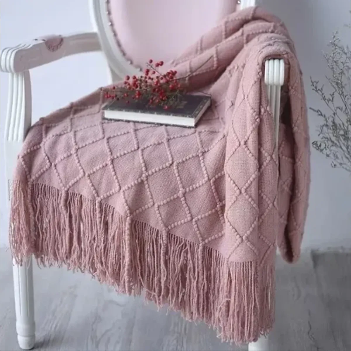 OKAY - Manta Decorativa Tejida Para Sillon Piecera Cama
