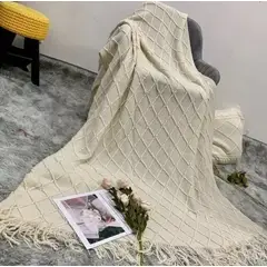 OKAY - Manta Decorativa Tejida Para Sillon Piecera Cama