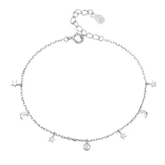 GENERICO - Tobilleras Cadena Con Colgantes Estrellas y Lunas