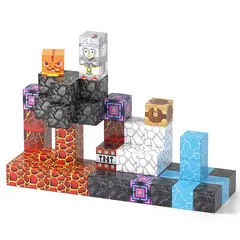 GENERICO - Set 100 Piezas Cubos Magnéticos - Bloques Imanes 3D Educativos