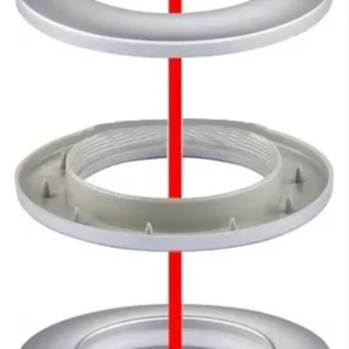 OKAY - Pack 80 Argollas Para Cortina - Se Instalan A Presion 4.5cm Dorado