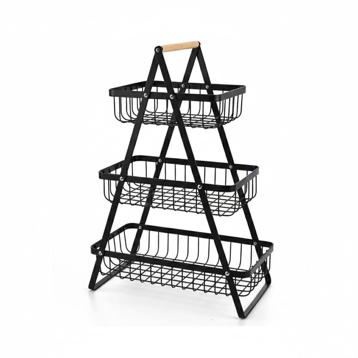 GENERICO - Organizador Canasto Triple Metal 18x32x475cm