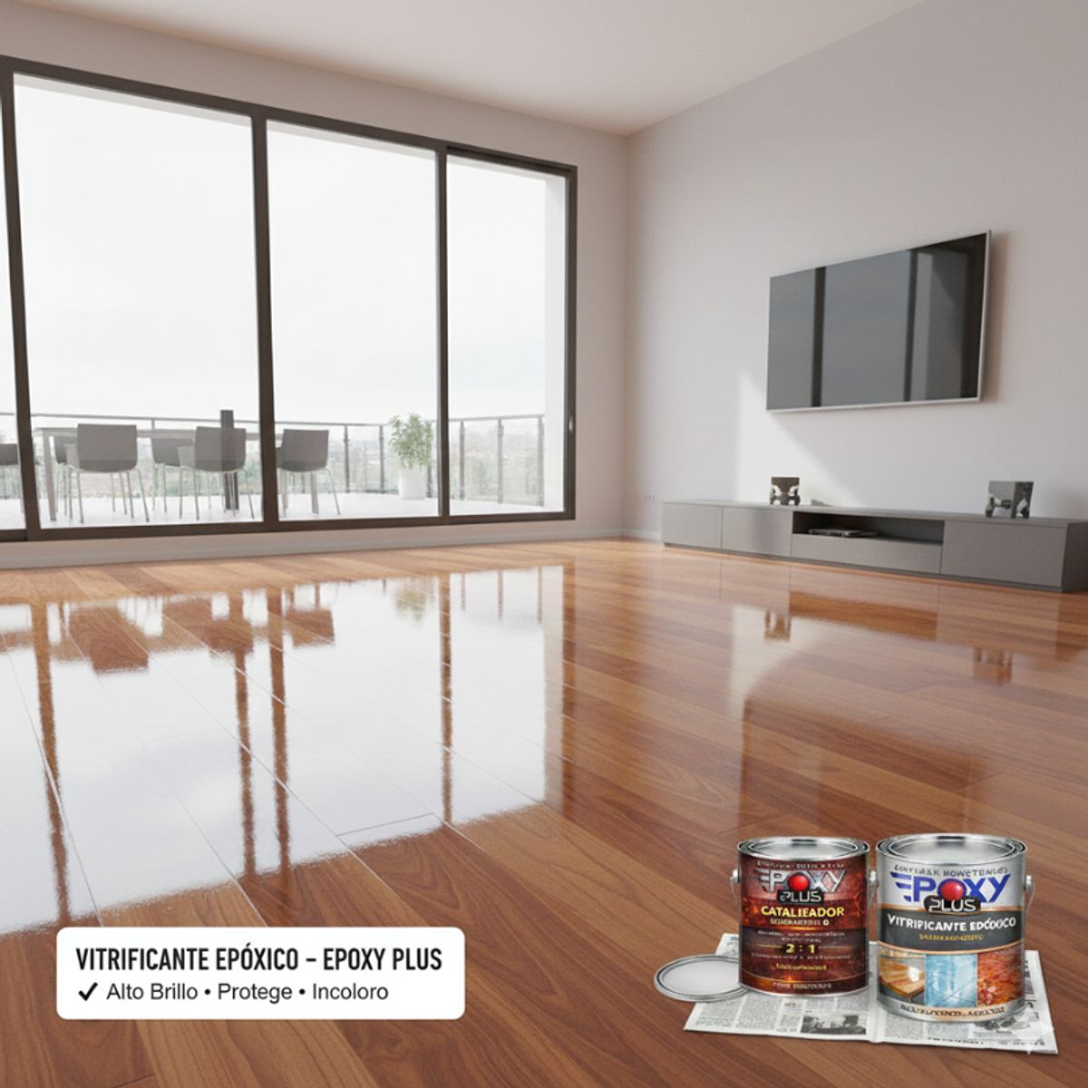 EPOXY - VITRIFICANTE  EPÓXICO INCOLORO MULTISUPERFICIE - PREMIUM FULL SECADO - 2kg