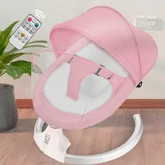 GENERICO - Silla Mecedora Eléctrica Inteligente Bebés Multifunción Rosa