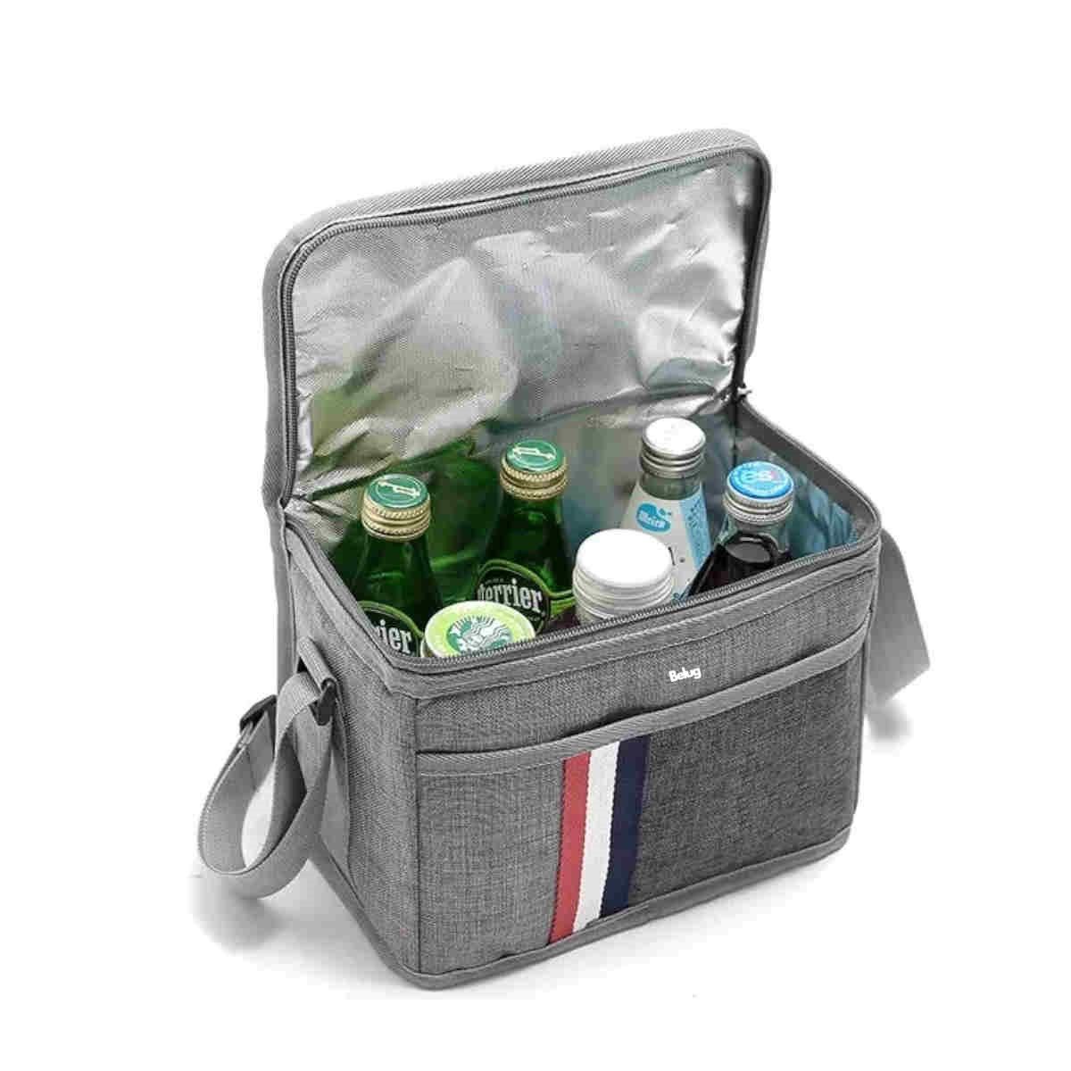 GENERICO - Bolso Termico Lonchera Impermeable Para Almuerzo Color Gris1 BELUG