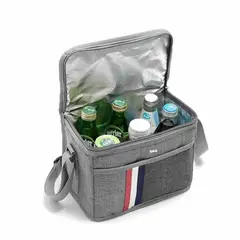 GENERICO - Bolso Termico Lonchera Impermeable Para Almuerzo Color Gris1 BELUG
