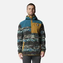 HAKA HONU - Polar Hombre Tokerau Hoody Print Petroleo Oscuro