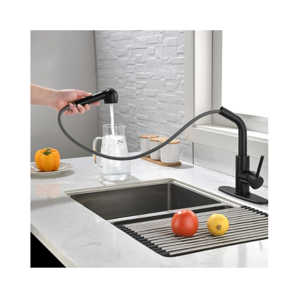 GENERICO - Grifo Para Lavaplatos Monomando Llave Extensible