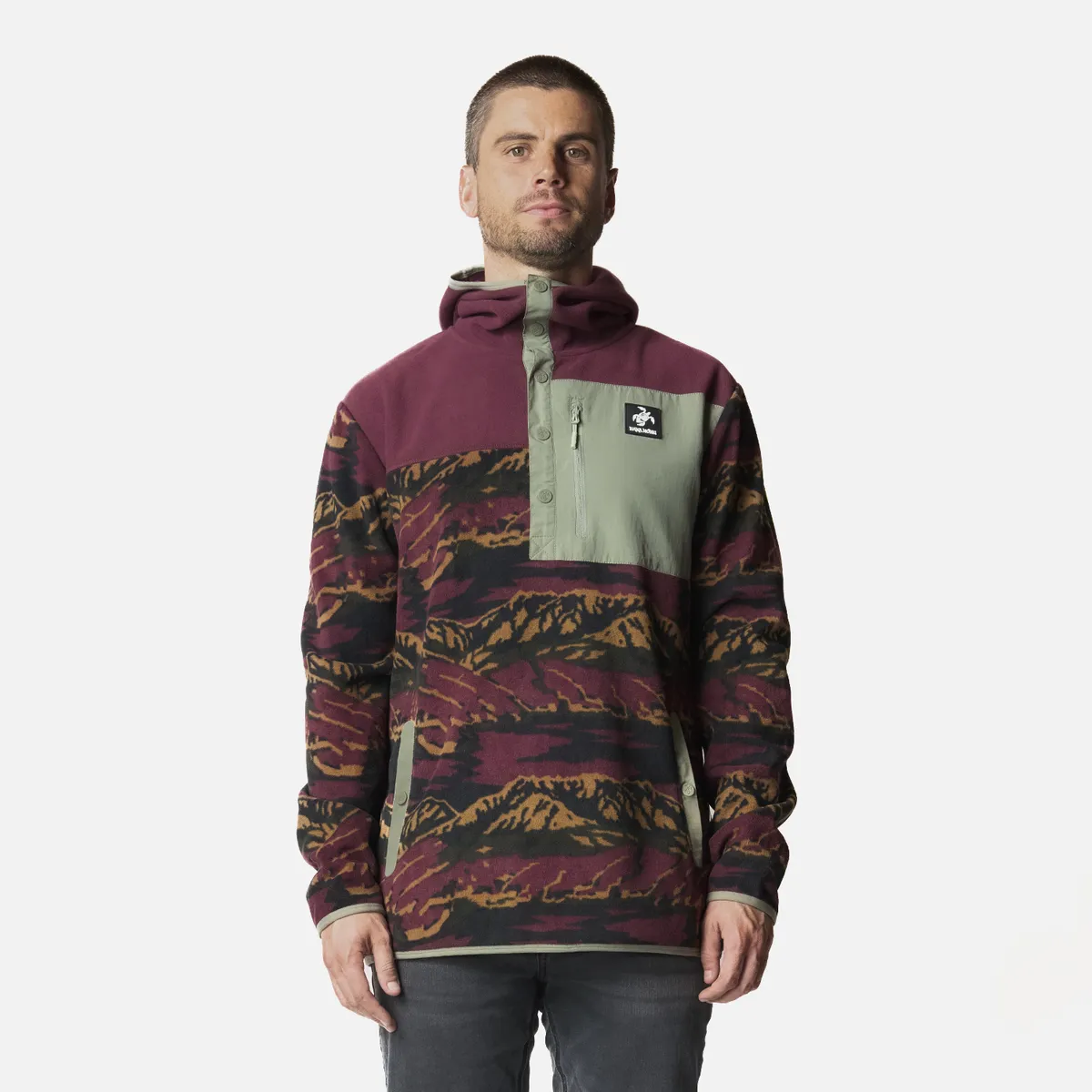 HAKA HONU - Polar Hombre Tokerau Hoody Burdeo Haka Honu