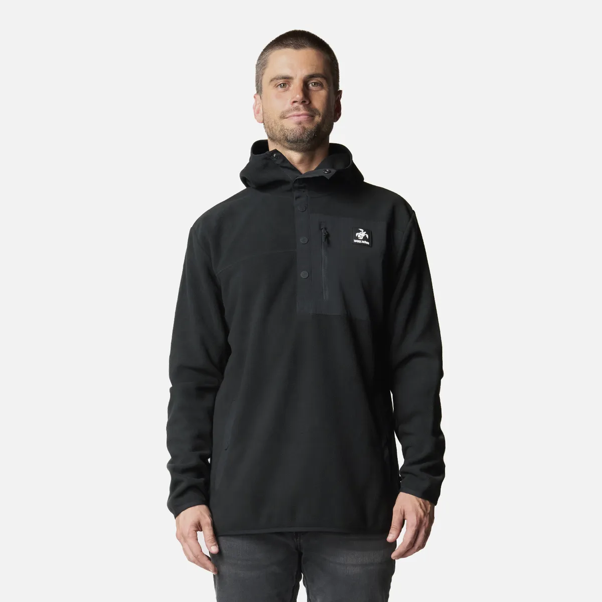 HAKA HONU - Polar Hombre Tokerau Hoody Negro Haka Honu