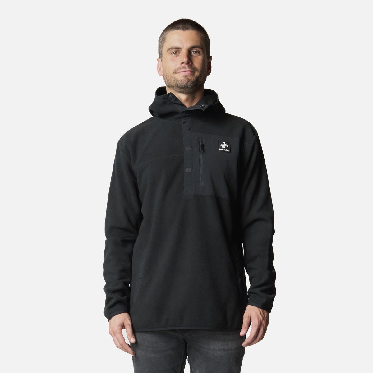 HAKA HONU - Polar Hombre Tokerau Hoody Negro Haka Honu