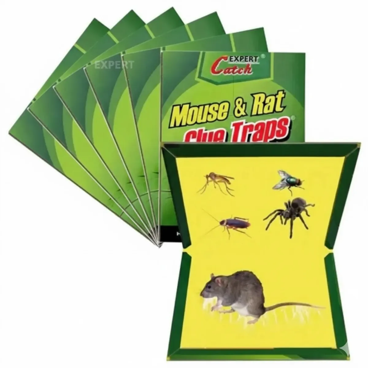 PACK 10 Trampa Ratones ratas Pegajosa Con Pegamento No Toxica, marca GENERICO - Foto 2