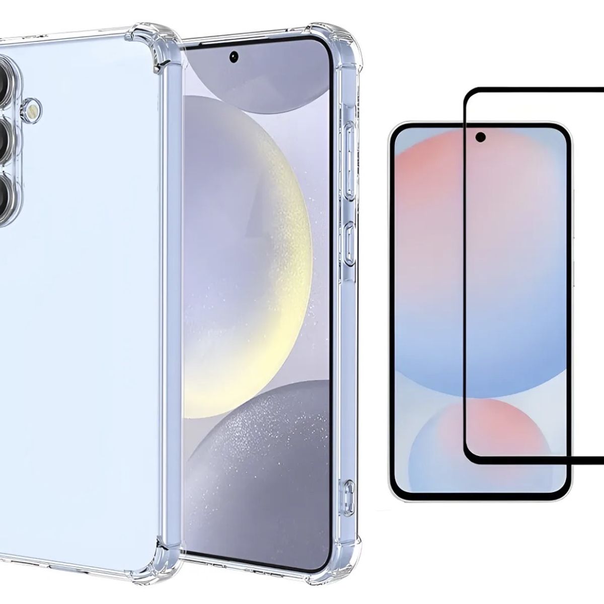 GENERICO - Carcasa Transparente Para Samsung S25 Fe - Lámina Vidrio