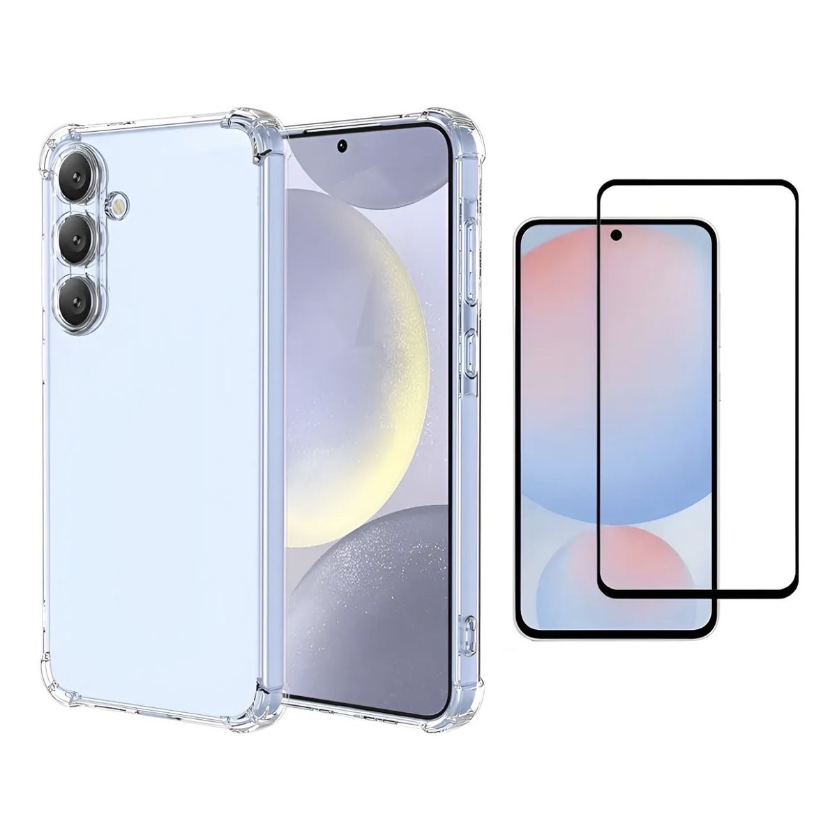 GENERICO - Carcasa Transparente Para Samsung S25 Fe - Lámina Vidrio